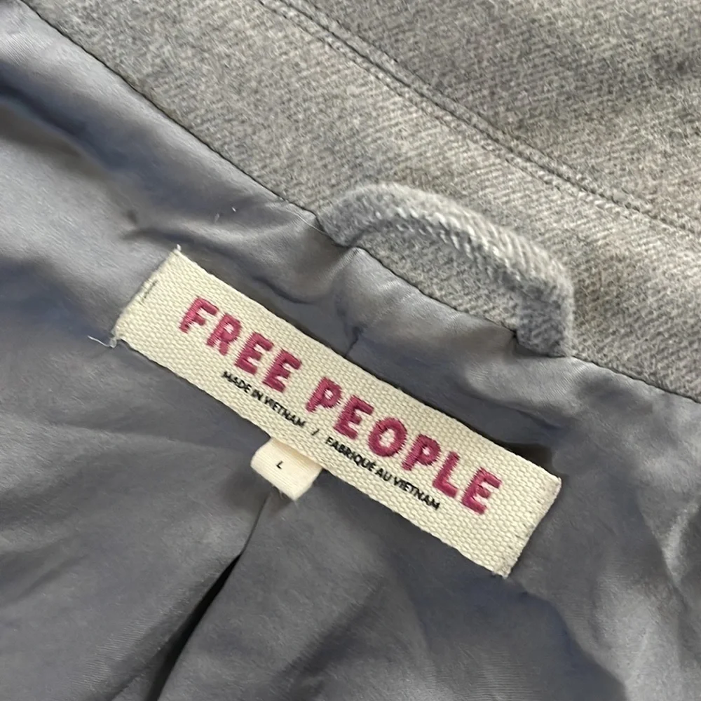 FREE PEOPLE Mari Solid Oversized Blazer Large - Picture 6 of 13